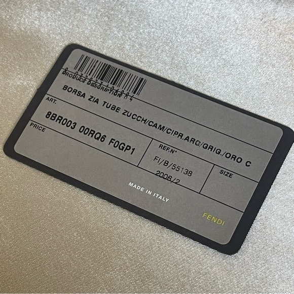 💕SOLD💕Fendi vintage zucchino monogram logo mama baguette rose gold shimmer - Picture 12 of 16